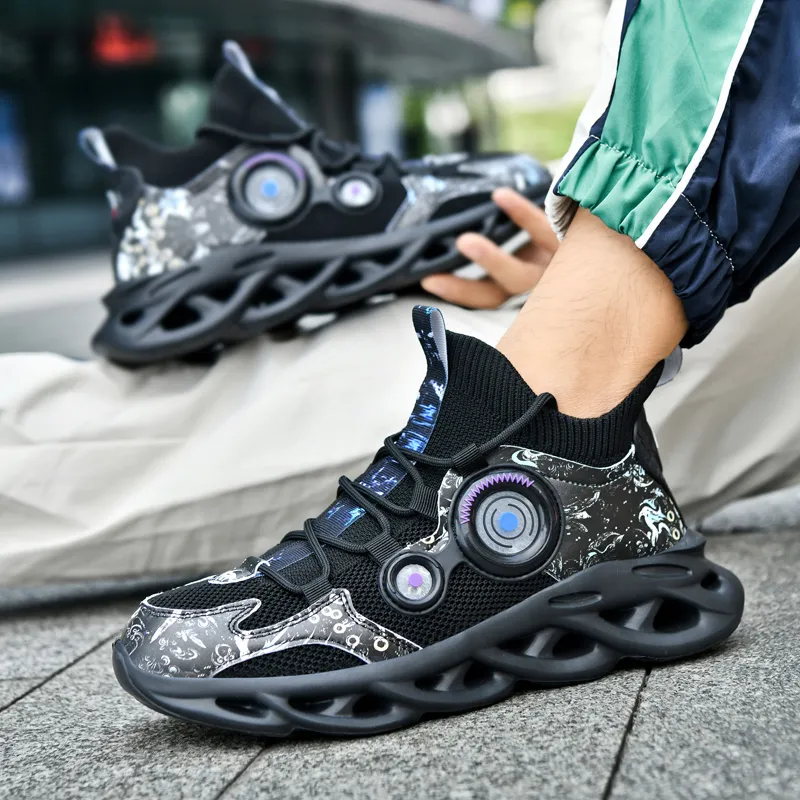PNKE Anti-Slip And Wear-Resistant Breathable Low-Top Chunky Sneakers Men's-3