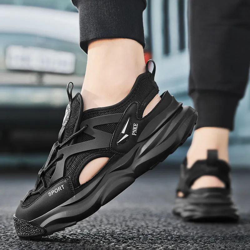 PNKE River Trekking Shoes Unisex Black/Beige-11