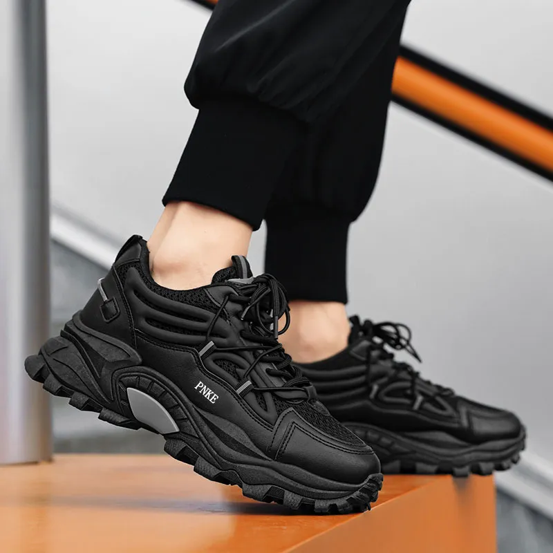 PNKE Anti-Slip And Wear-Resistant Breathable Low-Top Chunky Sneakers Men's-18