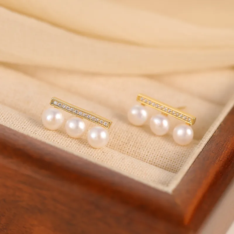 WAW Gold Plated Copper Earrings Women's-4