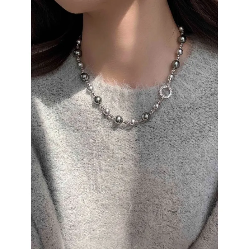 WAW Gold Plated Copper Faux Pearl Necklaces Women's-4