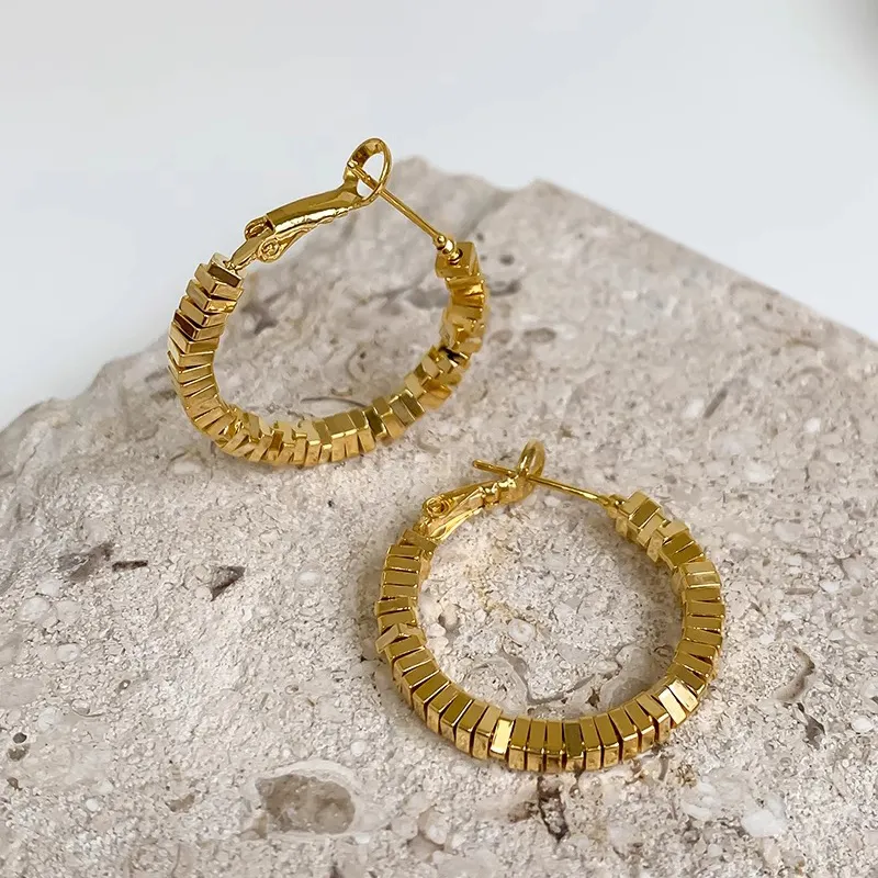 WAW Gold Plated Copper Earrings Women's-1