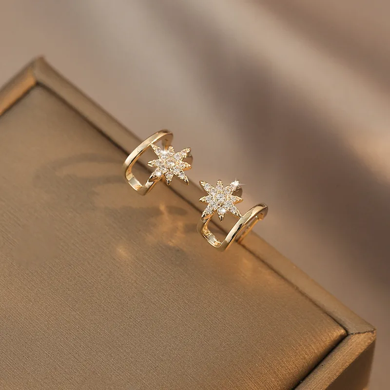 WAW Gold Plated Copper Earrings Women's-2