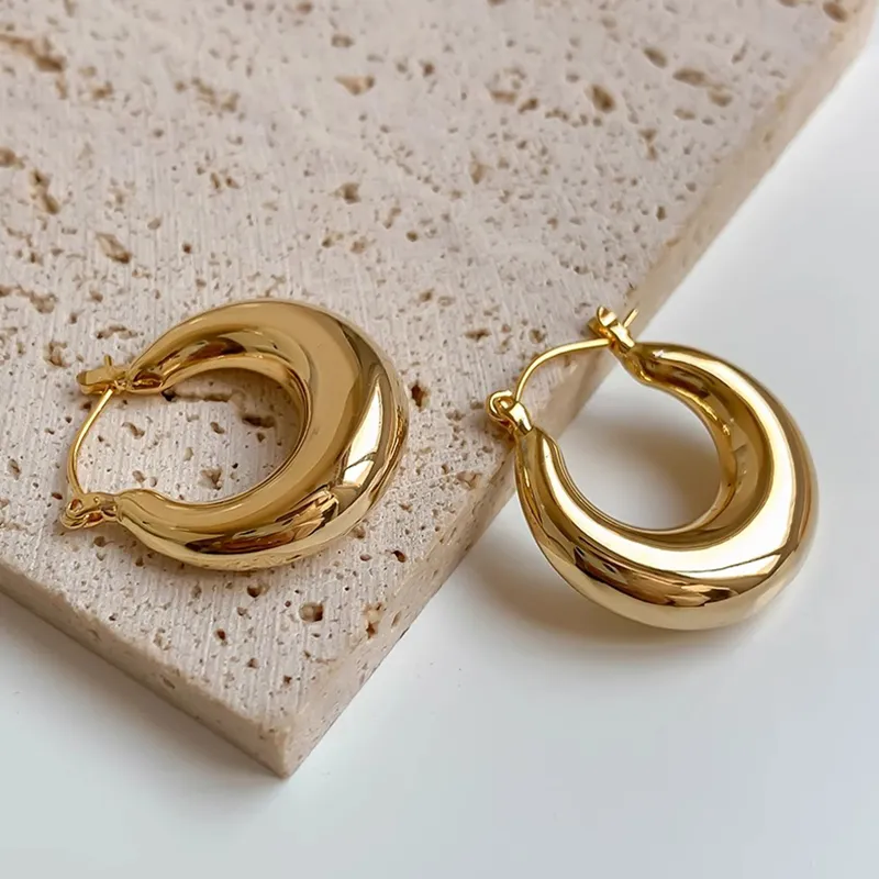WAW Gold Plated Copper Earrings Women's-6