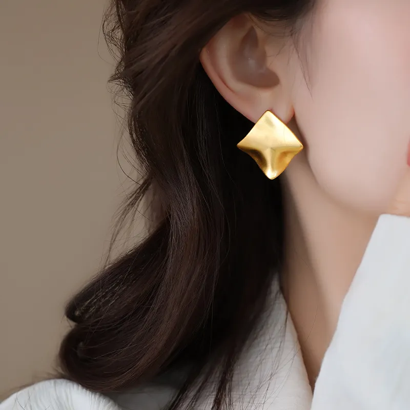 WAW Gold Plated Copper Earrings Women's-4