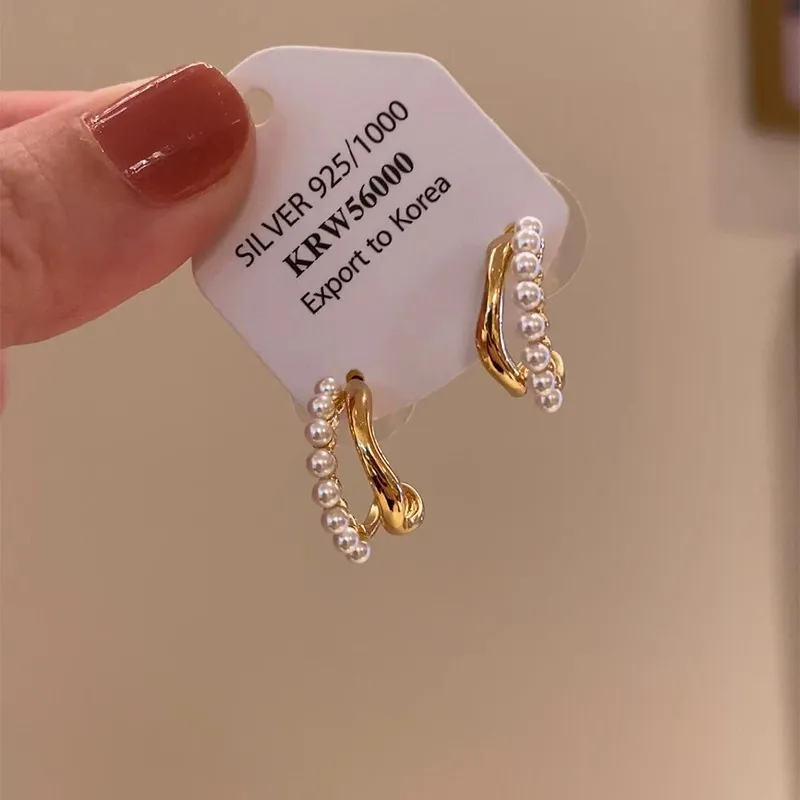 WAW Gold Plated Copper Earrings Women's-2