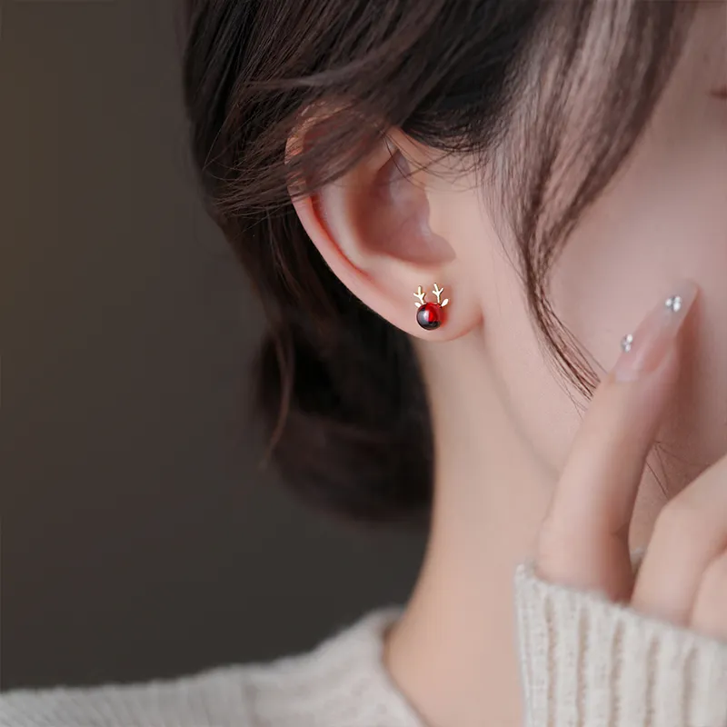 WAW Drip Glaze Stud Earrings Women's-1
