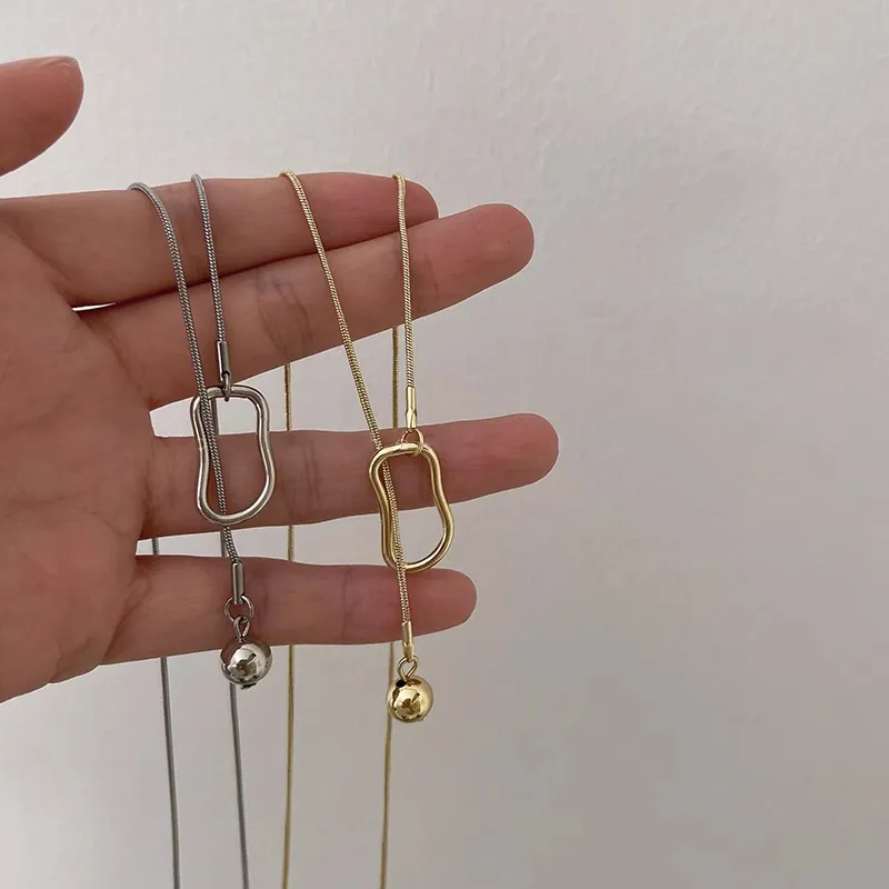 WAW Gold Plated Copper Necklaces Women's-2