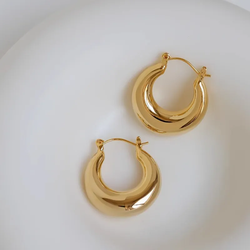 WAW Gold Plated Copper Earrings Women's-5