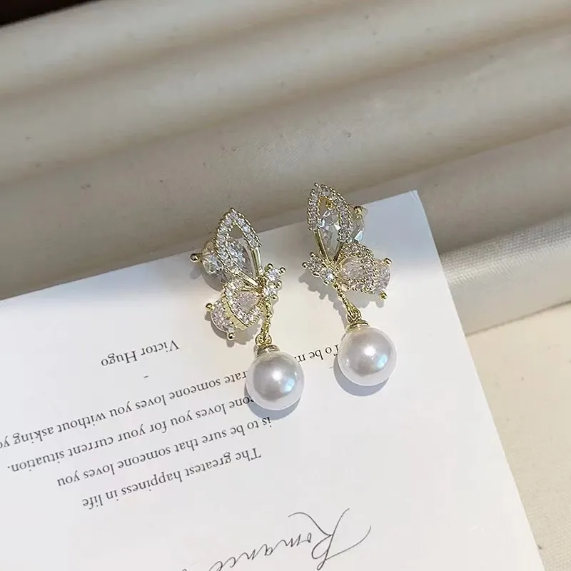 WAW Gold Plated Copper Earrings Women's-2