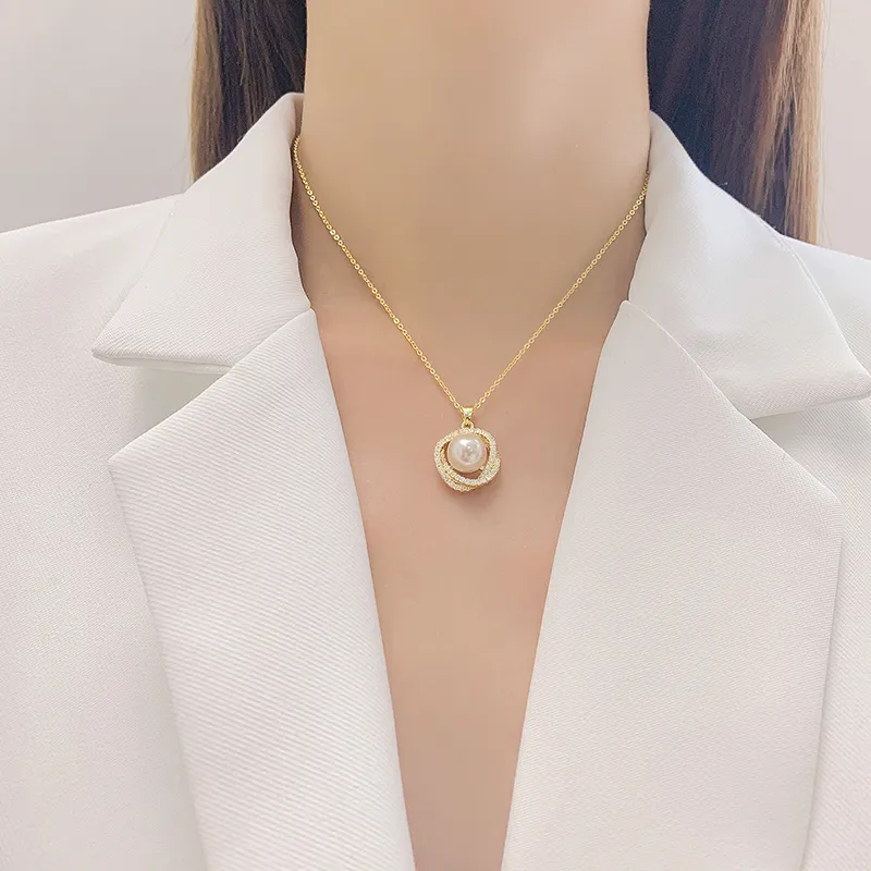 WAW Faux Pearl Necklaces Women's-4