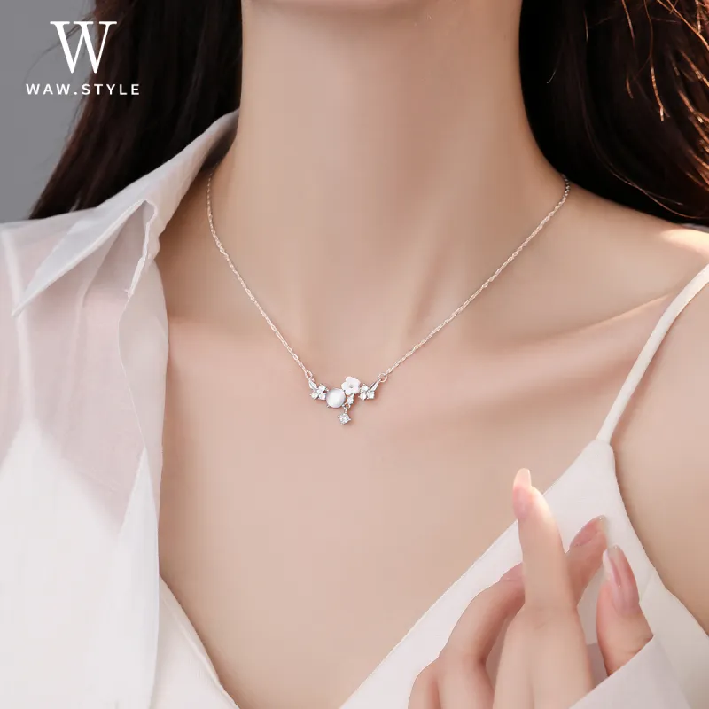 WAW Titanium Steel Necklaces Women's-1