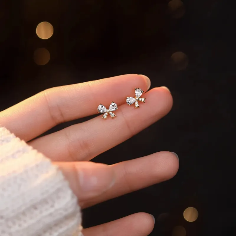 WAW S999 Fine Silver Stud Earrings Women's-2