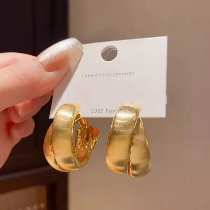WAW Gold Plated Copper Earrings Women's-10