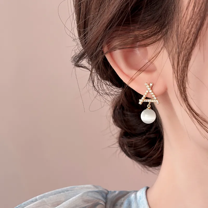 WAW Gold Plated Copper Earrings Women's-2