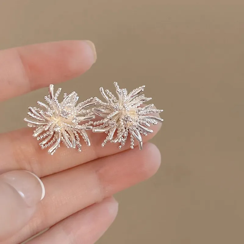 WAW Gold Plated Copper Zircon Earrings Women's-8