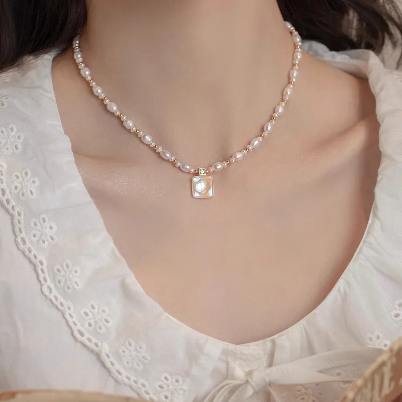 WAW Gold Plated Copper Necklaces Women's-7