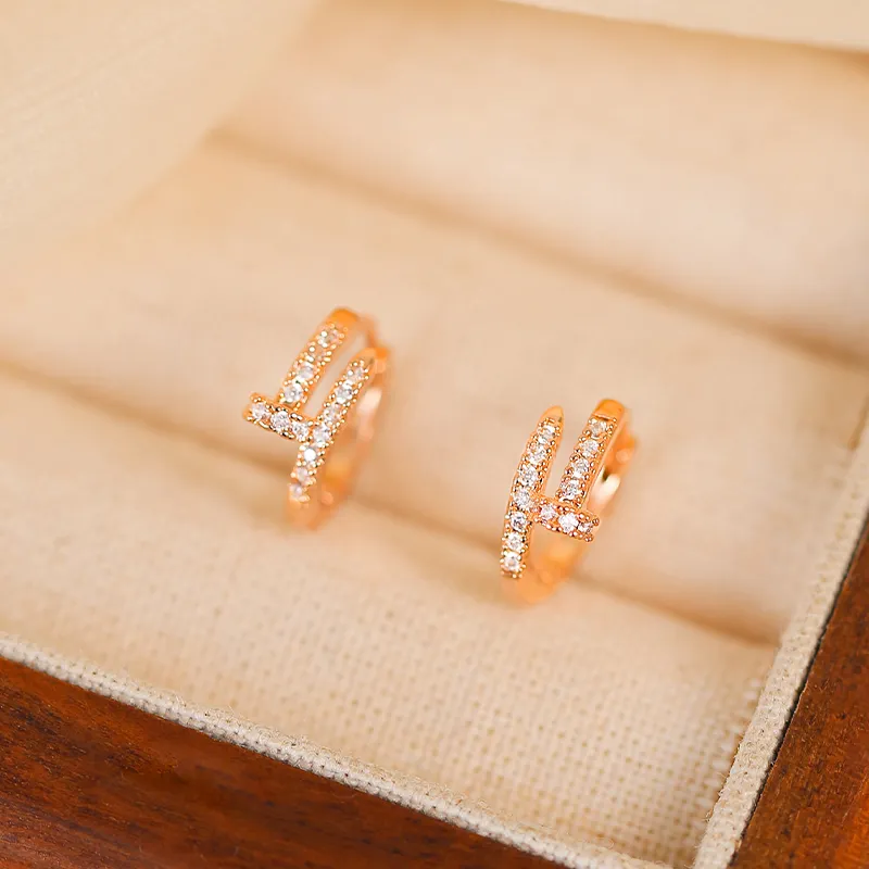 WAW Gold Plated Copper Earrings Women's-4