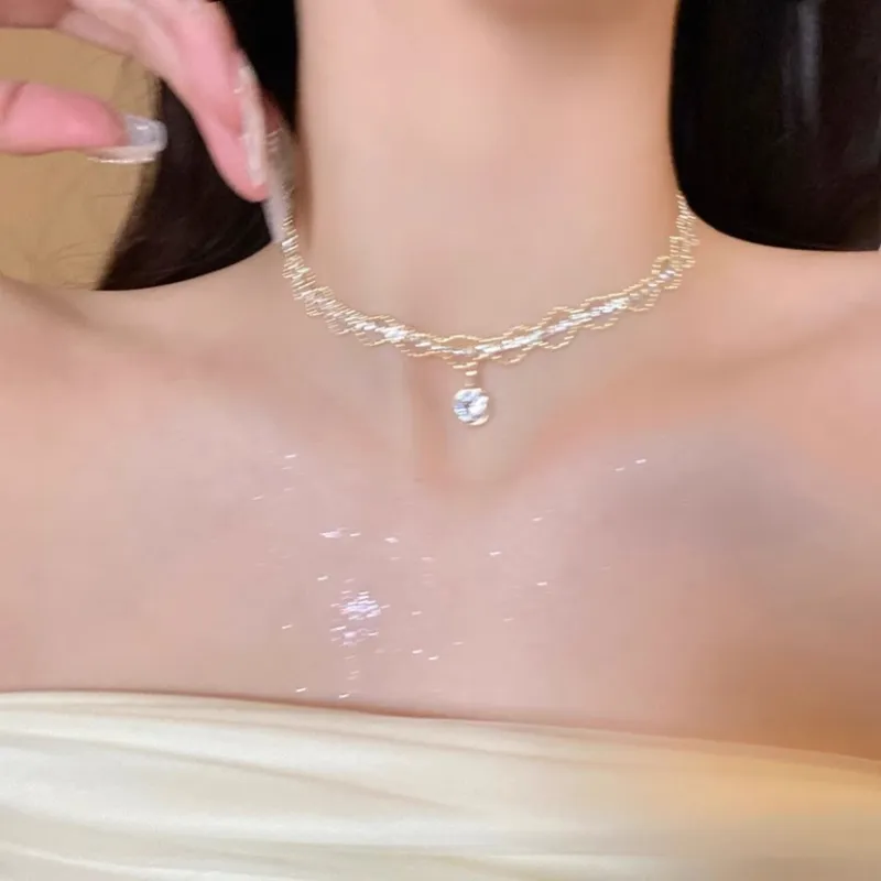 WAW Gold Plated Copper Necklaces Women's-1