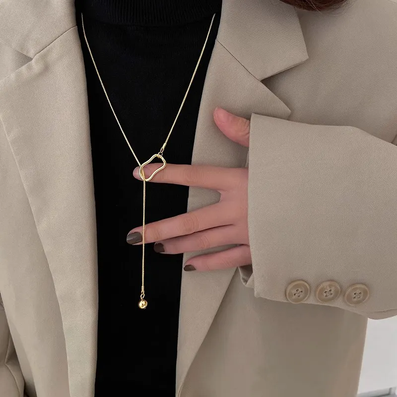 WAW Gold Plated Copper Necklaces Women's-4