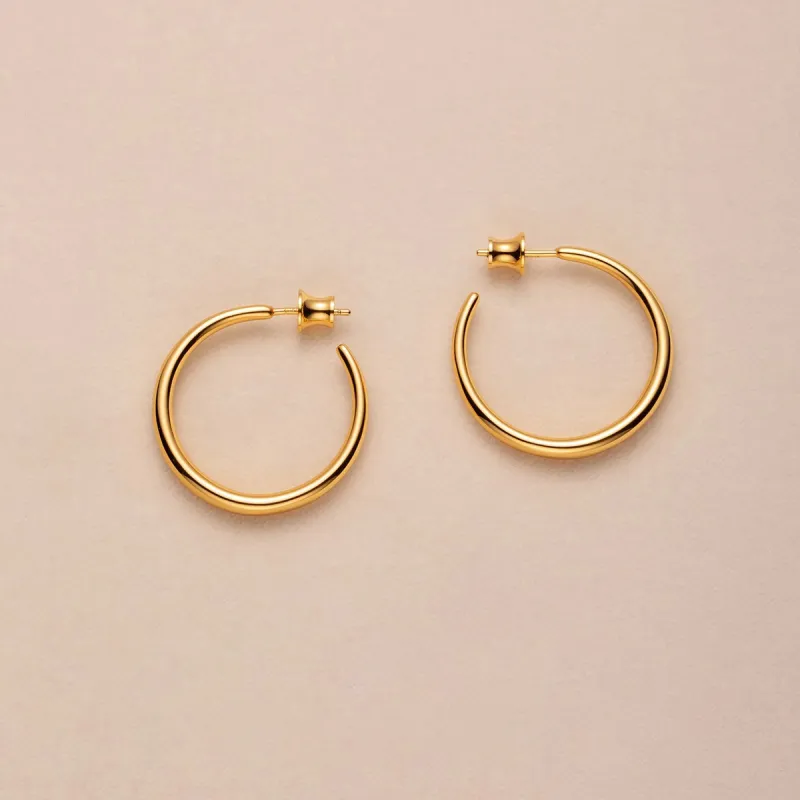 WAW Gold Plated Copper Earrings Women's-1