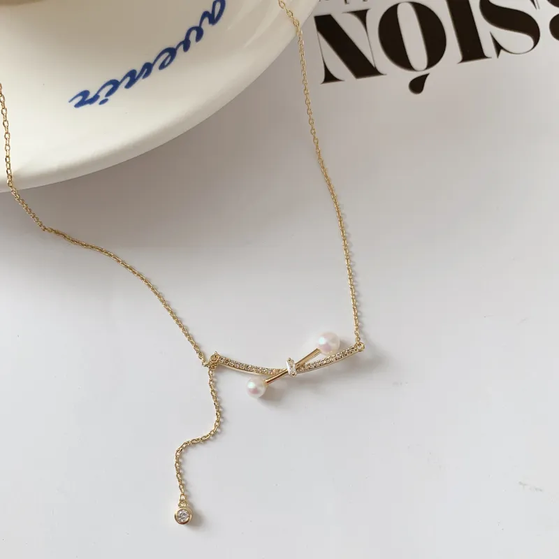 WAW Gold Plated Copper Necklaces Women's-2
