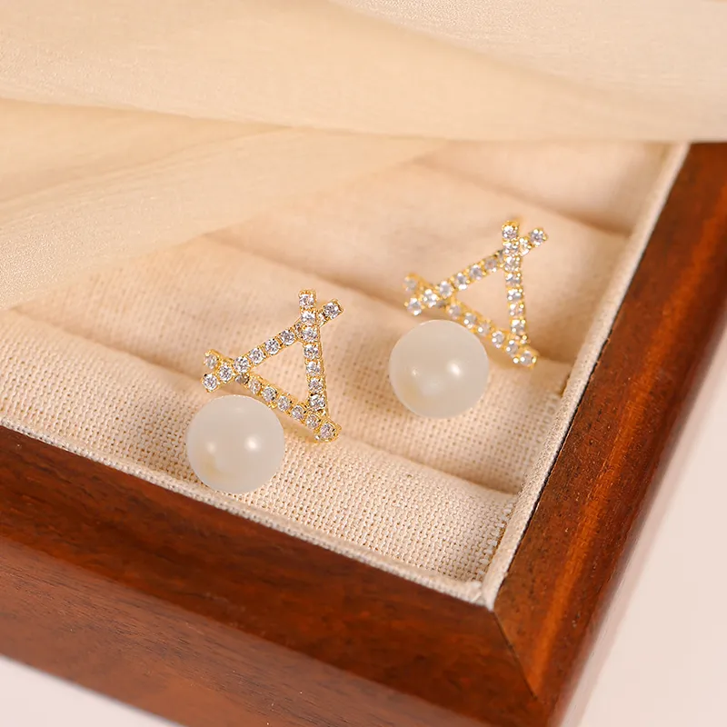 WAW Gold Plated Copper Earrings Women's-5