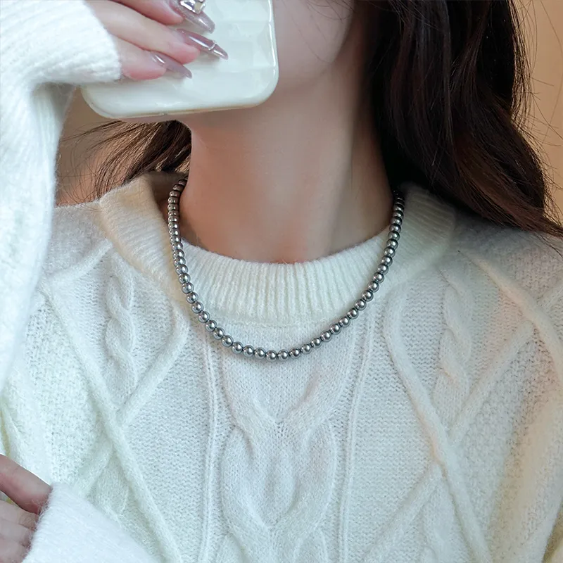 WAW Gold Plated Copper Faux Pearl Necklaces Women's-1