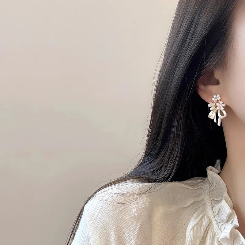 WAW Gold Plated Copper Earrings Women's-2