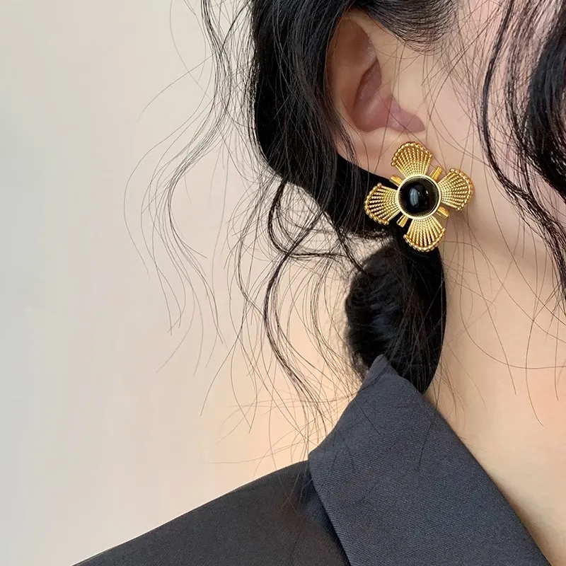 WAW Gold Plated Copper Earrings Women's-4