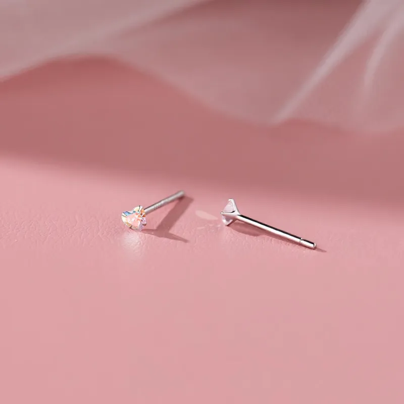 WAW S999 Fine Silver Stud Earrings Women's-12