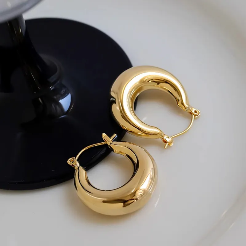 WAW Gold Plated Copper Earrings Women's-4