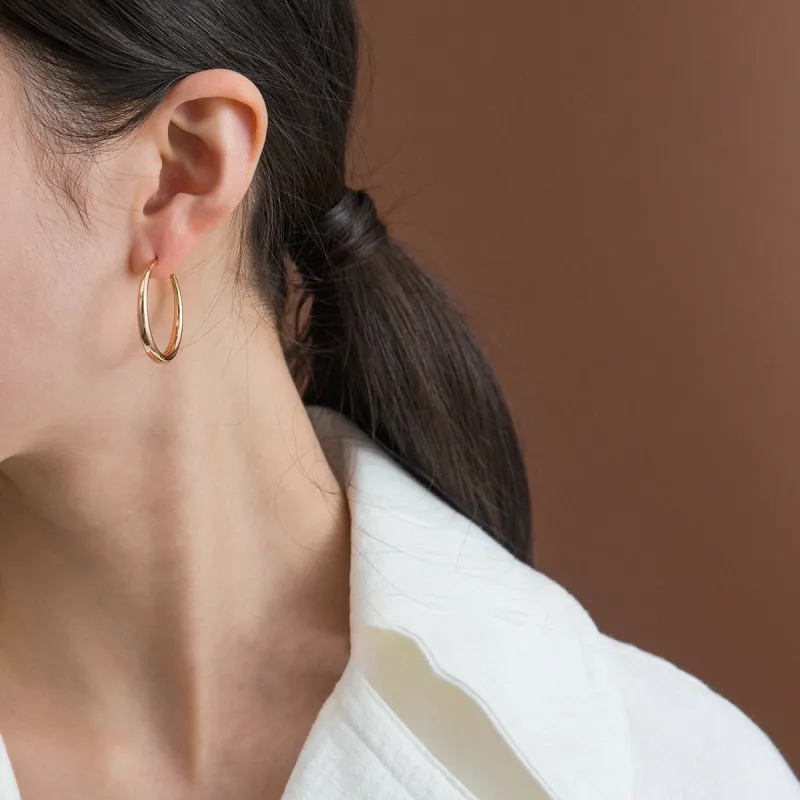 WAW Gold Plated Copper Earrings Women's-4