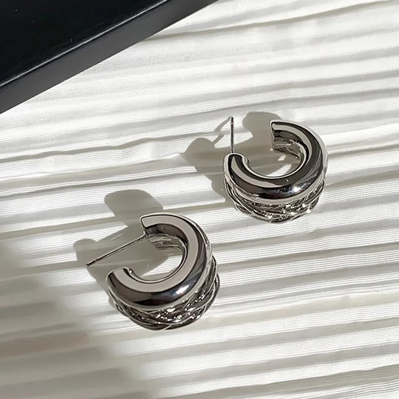 WAW Gold Plated Copper Earrings Women's-10