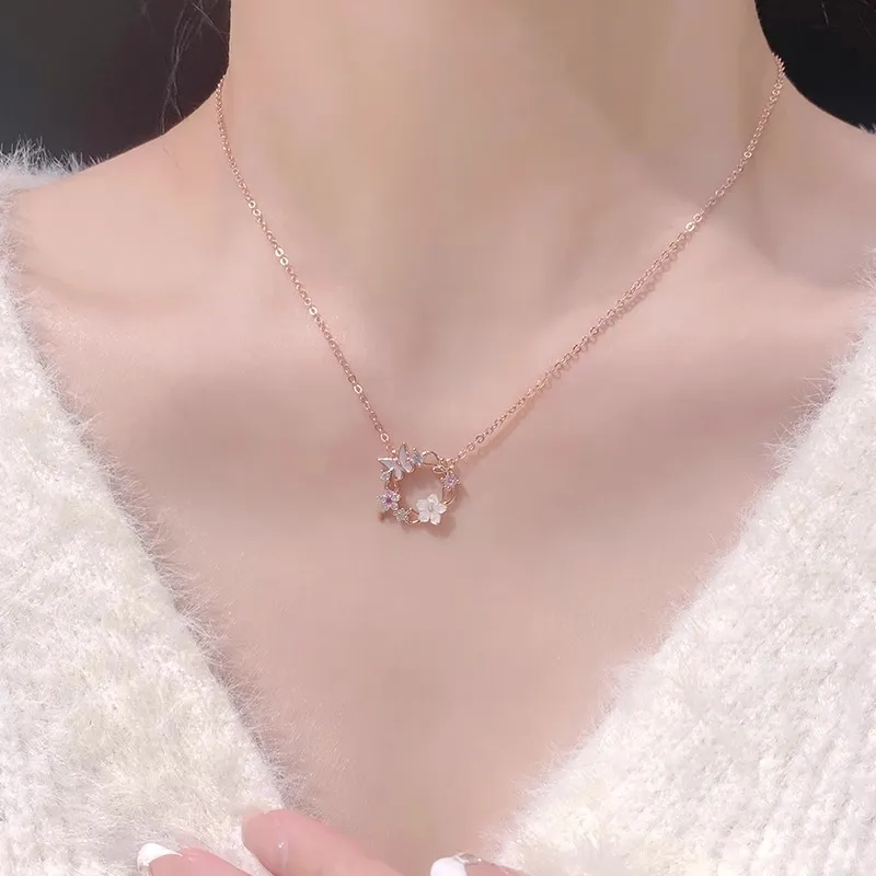 WAW Gold Plated Copper Necklaces Women's-3