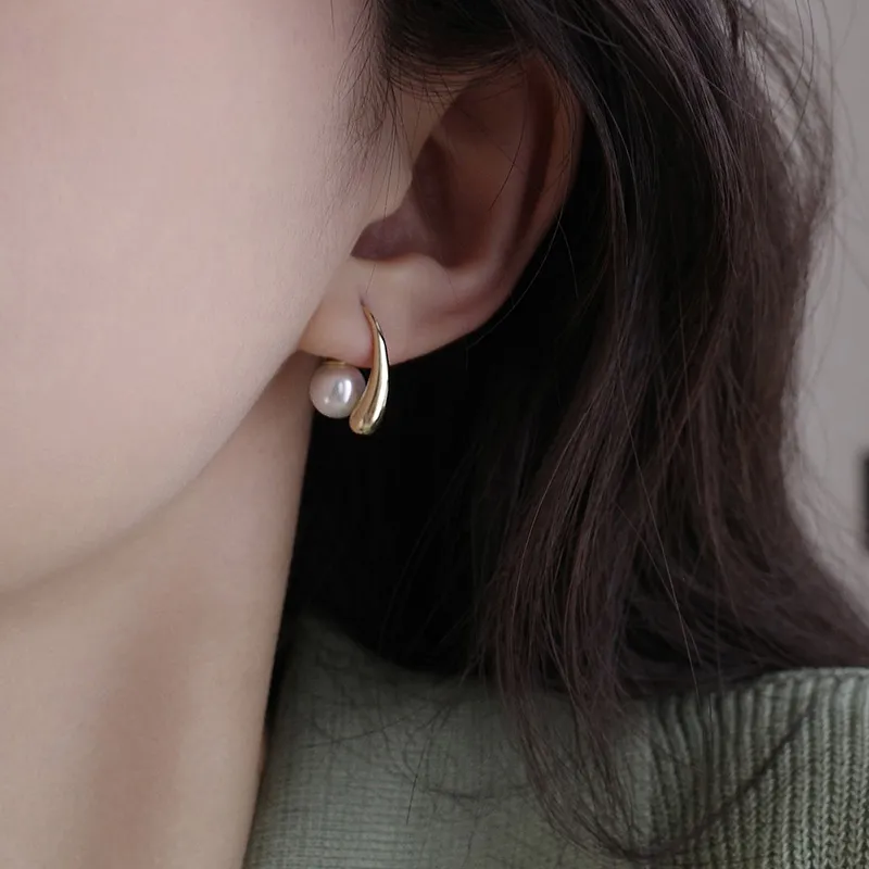 WAW Gold Plated Copper Earrings Women's-1