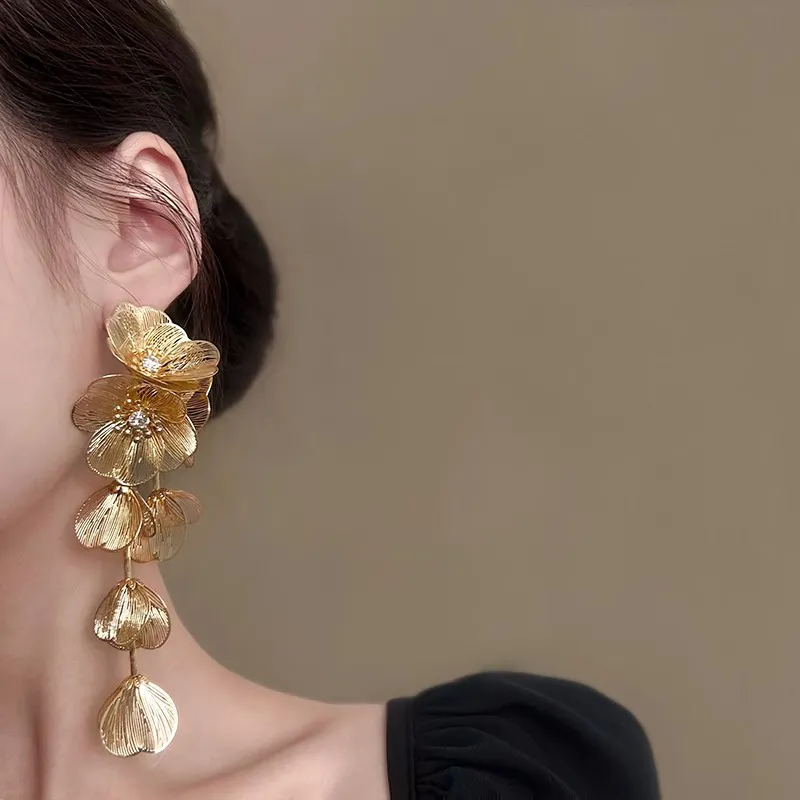 WAW Gold Plated Copper Earrings Women's-1