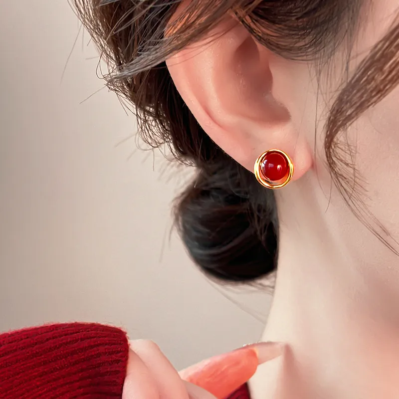 WAW Gold Plated Copper Earrings Women's-7