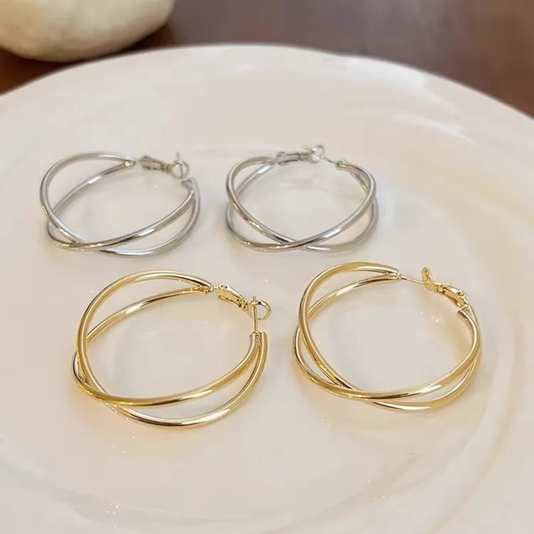 WAW Gold Plated Copper Earrings Women's-3