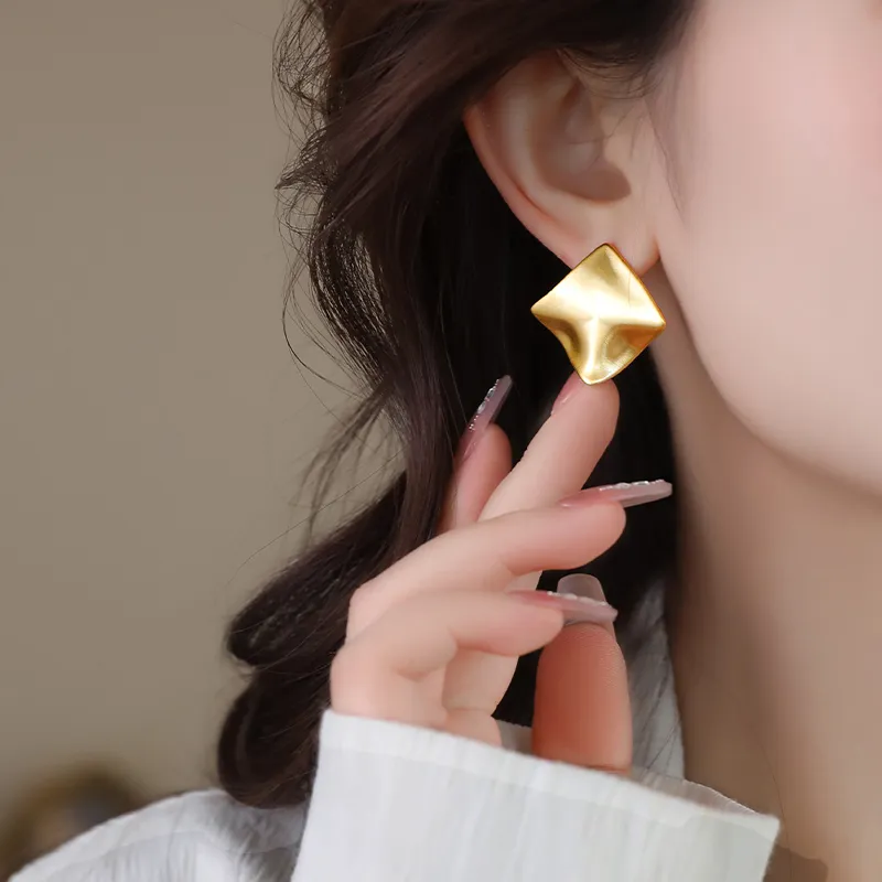 WAW Gold Plated Copper Earrings Women's-6