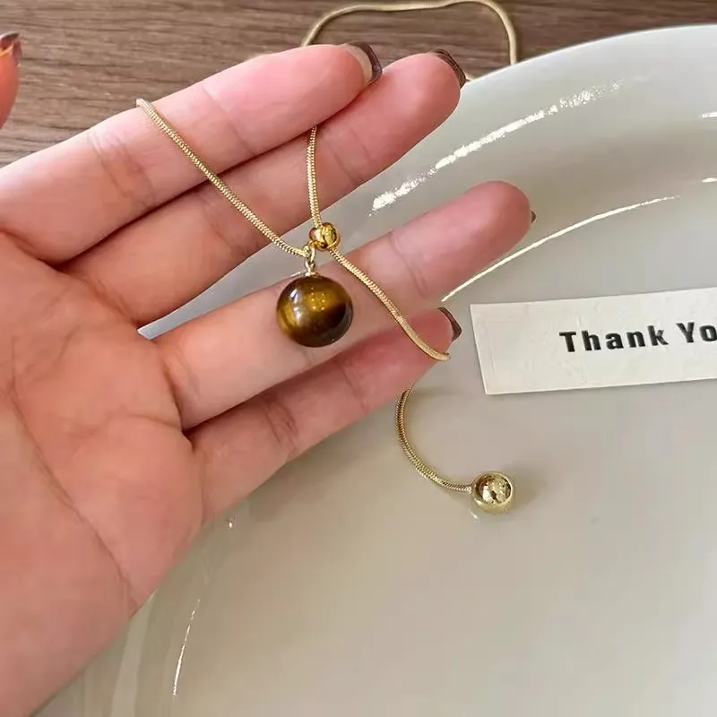 WAW Gold Plated Copper Necklaces Women's-2