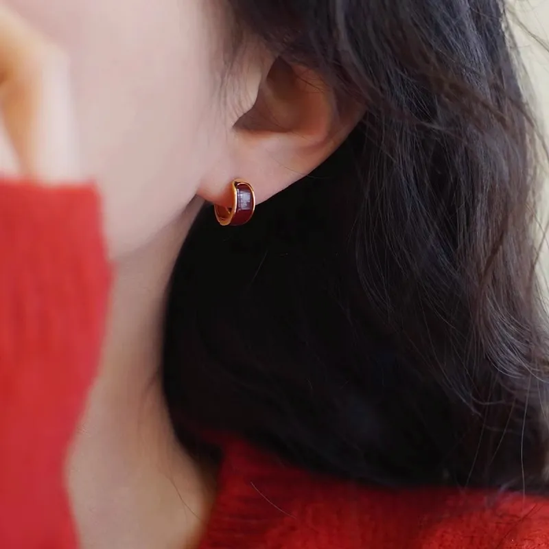 WAW Gold Plated Copper Earrings Women's-9