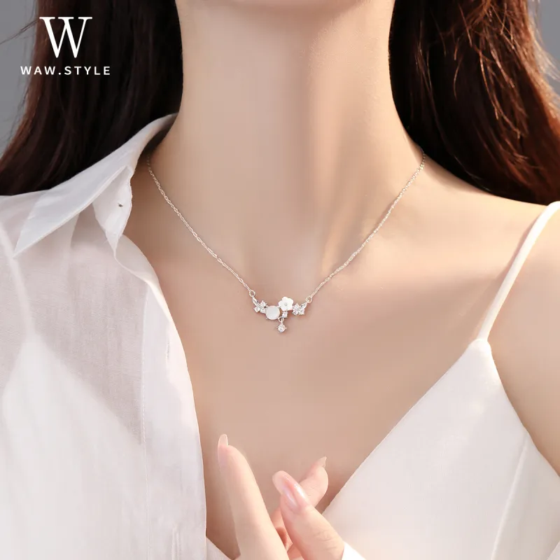 WAW Titanium Steel Necklaces Women's-3