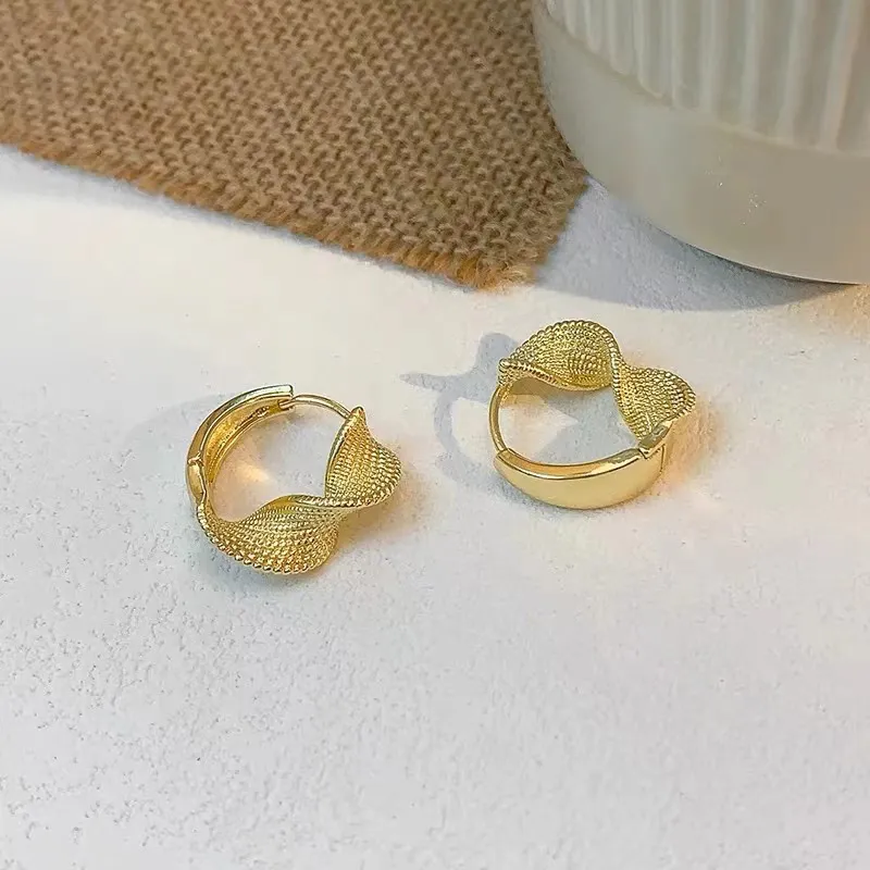 WAW Gold Plated Copper Earrings Women's-4