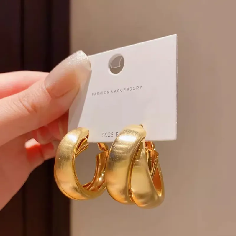WAW Gold Plated Copper Earrings Women's-9