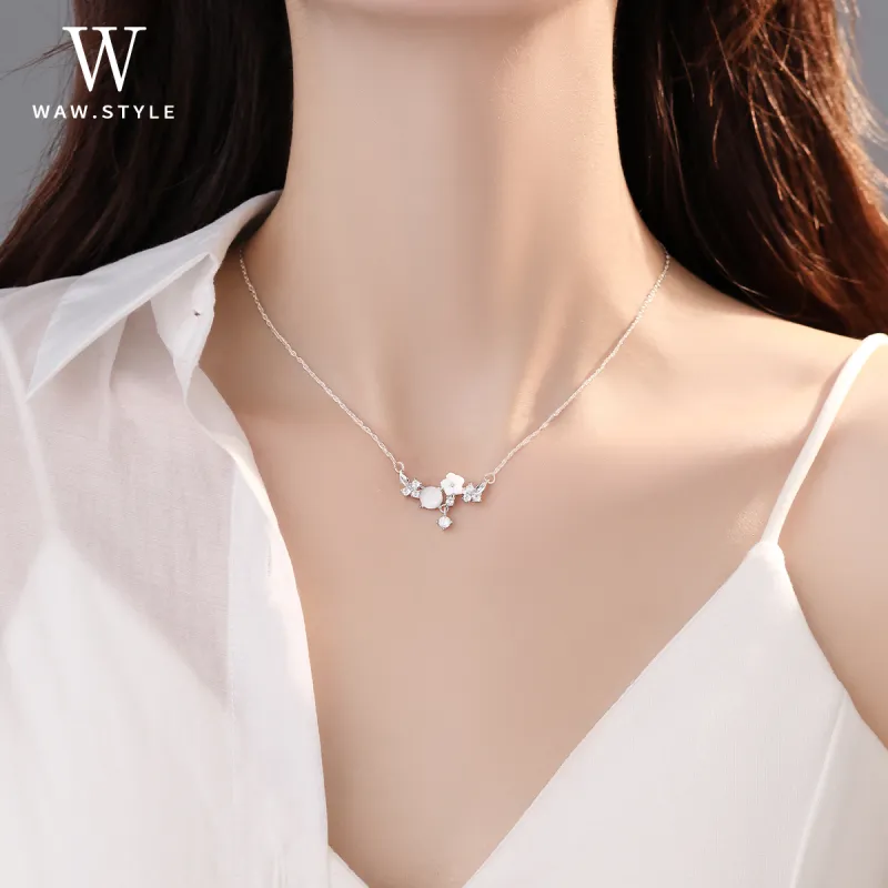 WAW Titanium Steel Necklaces Women's-2