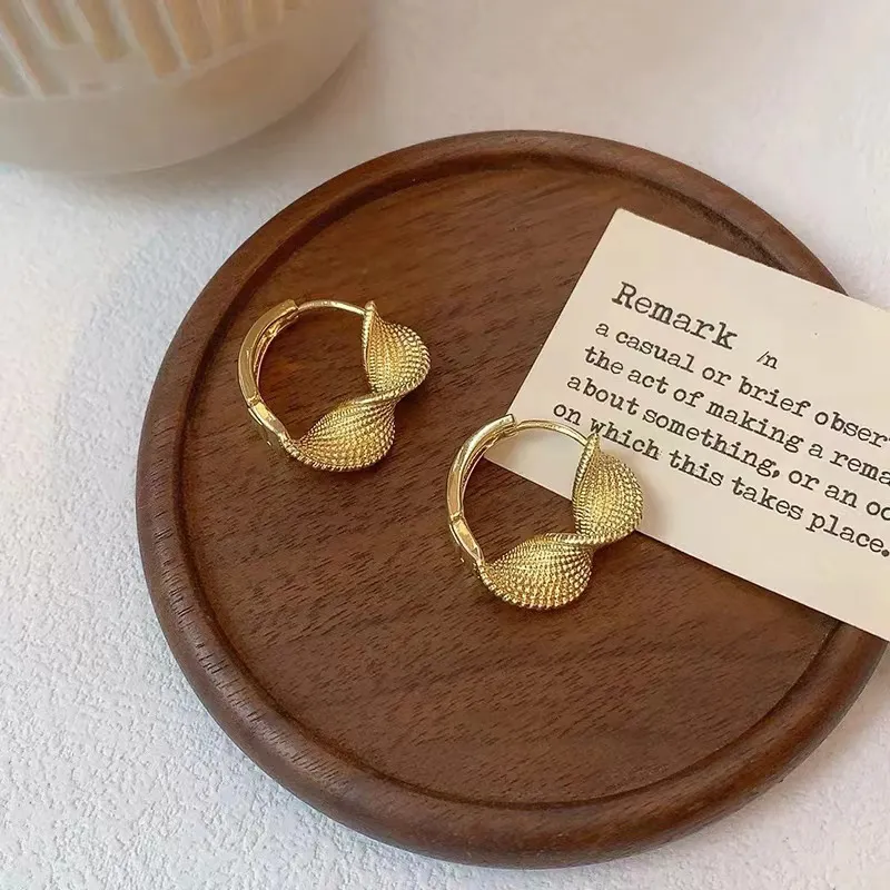 WAW Gold Plated Copper Earrings Women's-2