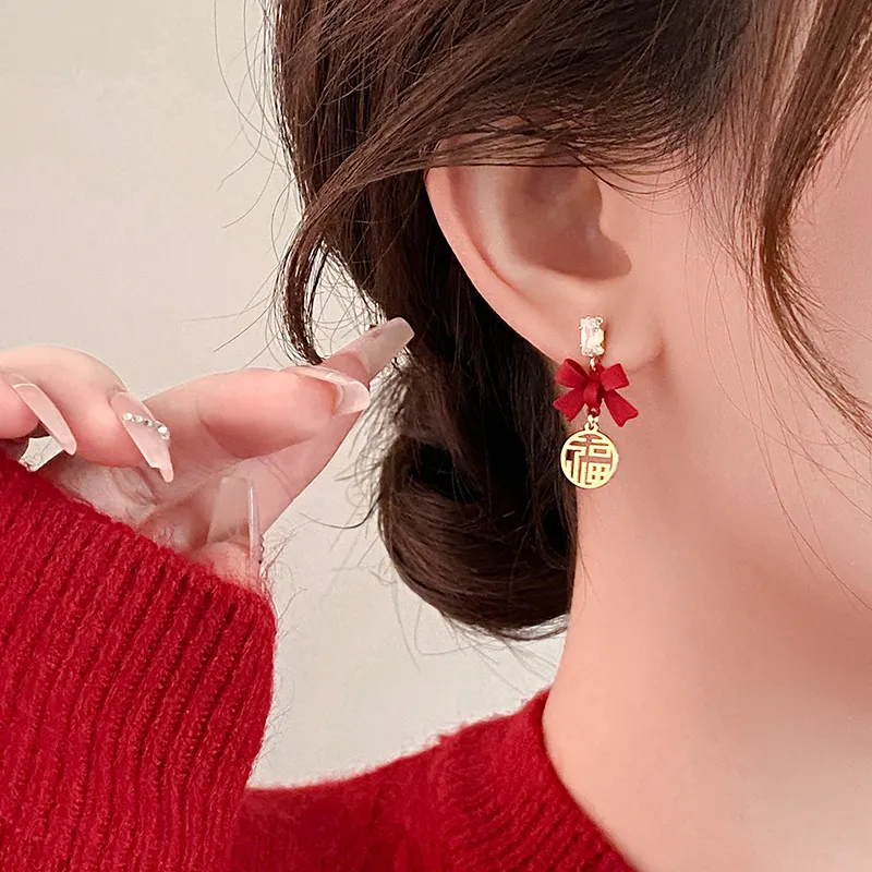 WAW Gold Plated Copper Earrings Women's-4
