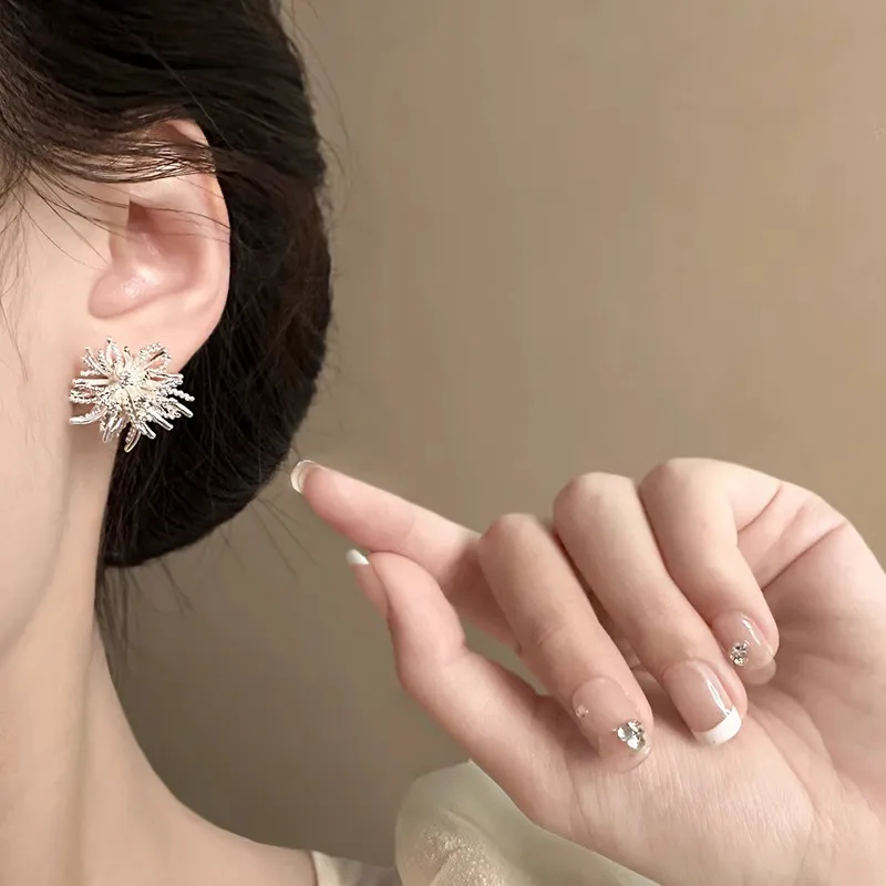 WAW Gold Plated Copper Zircon Earrings Women's-5