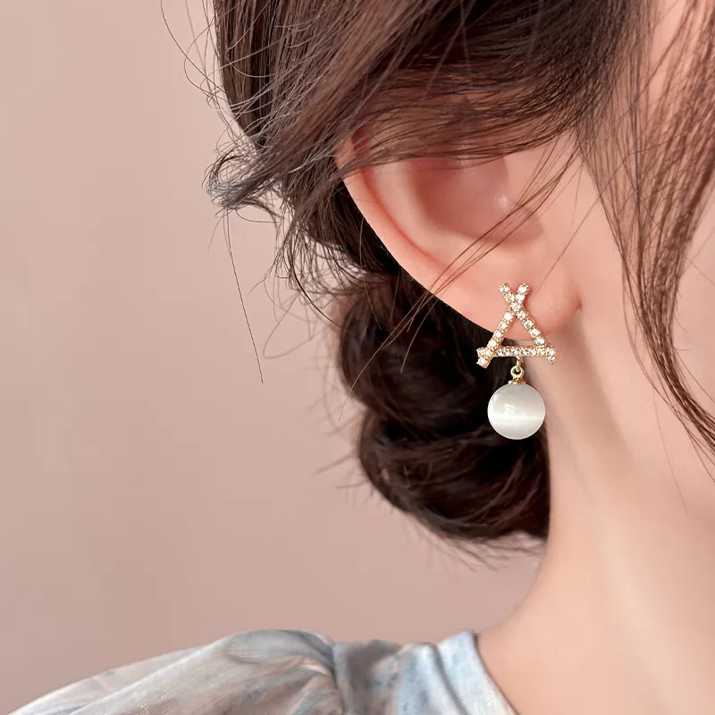 WAW Gold Plated Copper Earrings Women's-4